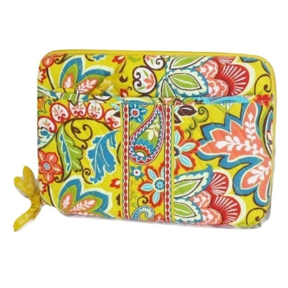Vera Bradley Yellow Paisley Tech Tablet Carry Case